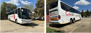 64 seater semi-luxury coaches