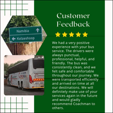 Coachman - Customer feedback